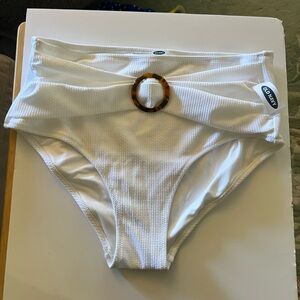 NWT XL Old Navy White Swim Bottom